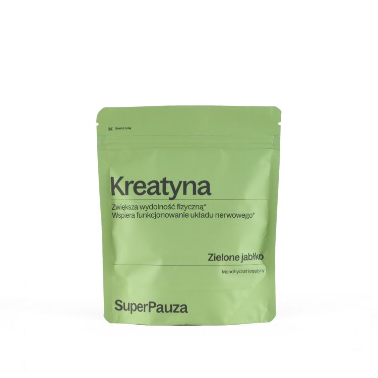 SUPERPAUZA Kreatyna Super energia - Zielone jabłko 255 g 