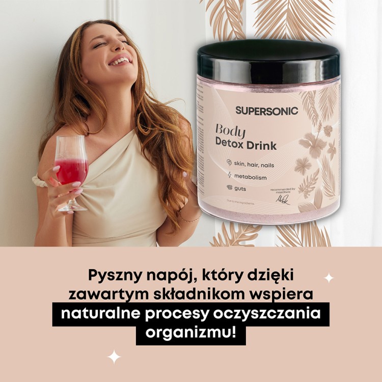 SUPERSONIC BODY DETOX DRINK o smaku wiśni 336g