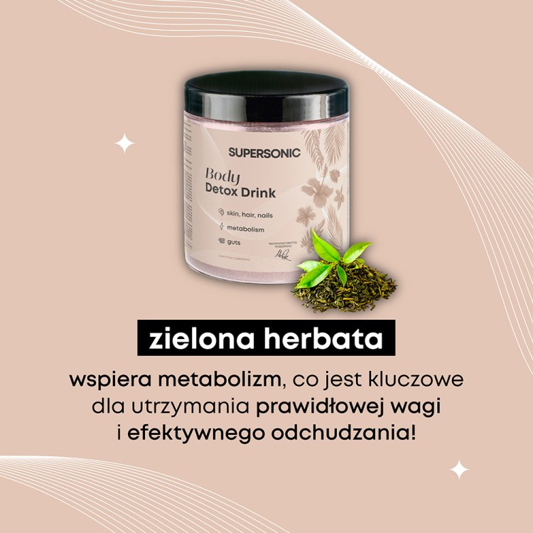 SUPERSONIC BODY DETOX DRINK o smaku wiśni 336g
