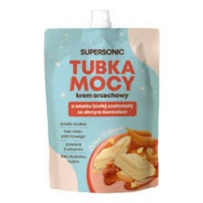 Supersonic Tubka Mocy Krem Orzechowy Biała Czekolada Ze Słonym Karmelem Bez Dodatku Cukru 50g
