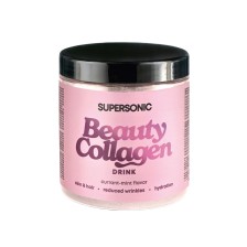 SUPERSONIC BEAUTY COLLAGEN DRINK Z KWASEM HIALURONOWYM I ELEKTROLITAMI O SMAKU PORZECZKI I MIĘTY 180G 