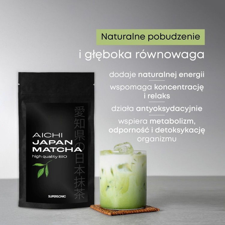 SUPERSONIC Aichi Japońska Herbata Matcha Premium 100g SUPERSONIC Aichi Japońska Herbata Matcha Premium 100g
