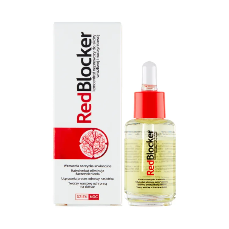Redblocker Regenerujący koncentrat do cery naczynkowej i wrażliwej 30ml Redblocker Regenerujący koncentrat do cery naczynkowej i wrażliwej 30ml