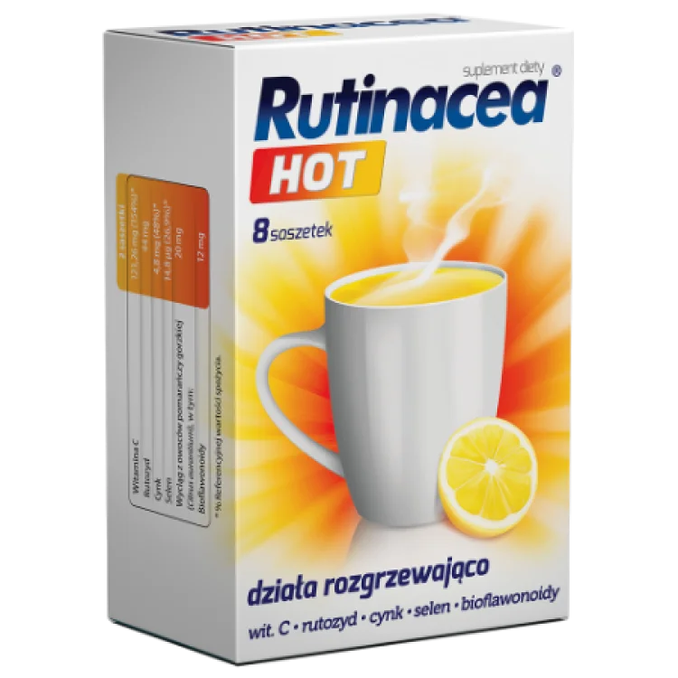 AFLOFARM Rutinacea Hot 8 Saszetek AFLOFARM Rutinacea Hot 8 Saszetek