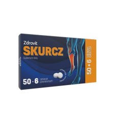 ZDROVIT SKURCZ magnez + VitB6 + potas + VitE 56 tabl ZDROVIT SKURCZ magnez + VitB6 + potas + VitE 56 tabl