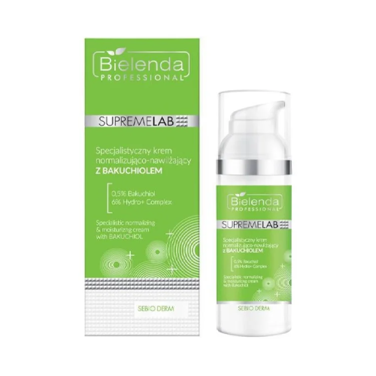 SUPREMELAB SEBIO DERM Specjalistyczny krem normalizująco-nawilżający z bakuchiolem 50 ml SUPREMELAB SEBIO DERM Specjalistyczny krem normalizująco-nawilżający z bakuchiolem 50 ml