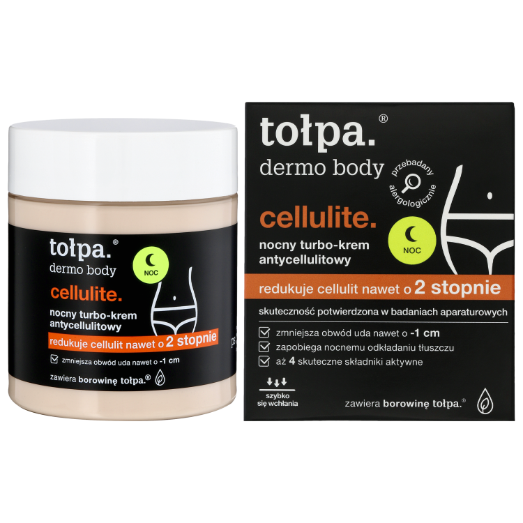 TOLPA DERMO BODY CELLULITE nocny turbo-krem antycellulitowy, 250 ml TOLPA DERMO BODY CELLULITE nocny turbo-krem antycellulitowy, 250 ml