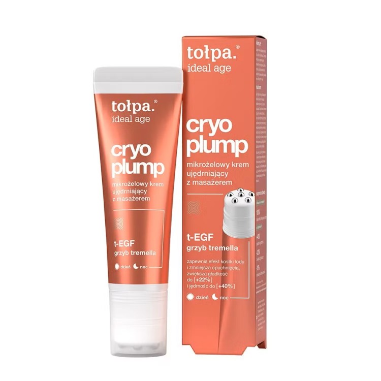 TOLPA IDEAL AGE Cryo Plump Mikrożelowy krem ujędrniający z masażerem 50ml TOLPA IDEAL AGE Cryo Plump Mikrożelowy krem ujędrniający z masażerem 50ml