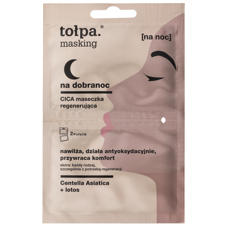 TOLPA MASKING GOOD NIGHT CICA maseczka regenerująca, 2x5 ml