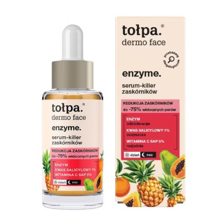 TOLPA DERMO FACE ENZYME serum - killer zaskórników 30 ml TOLPA DERMO FACE ENZYME serum - killer zaskórników 30 ml
