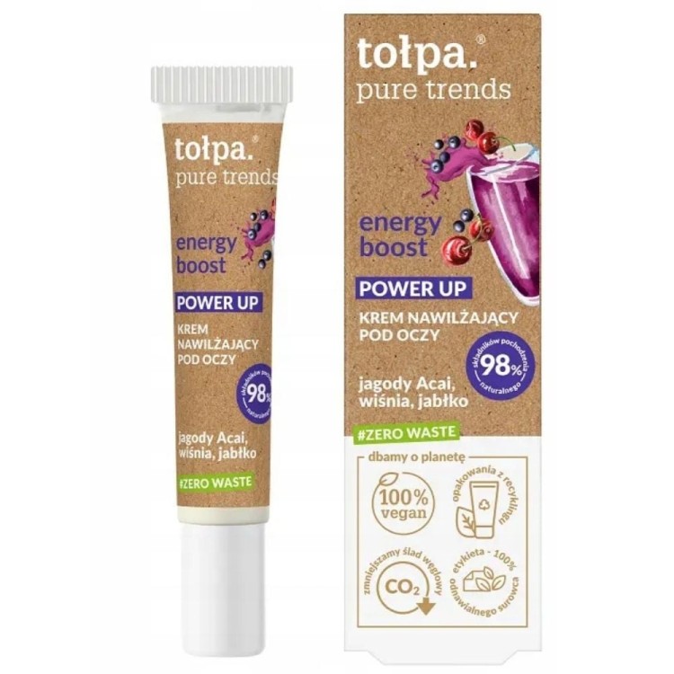 TOLPA PURE TRENDS ENERGY BOOST Krem nawilżający pod oczy 15ml TOLPA PURE TRENDS ENERGY BOOST Krem nawilżający pod oczy 15ml