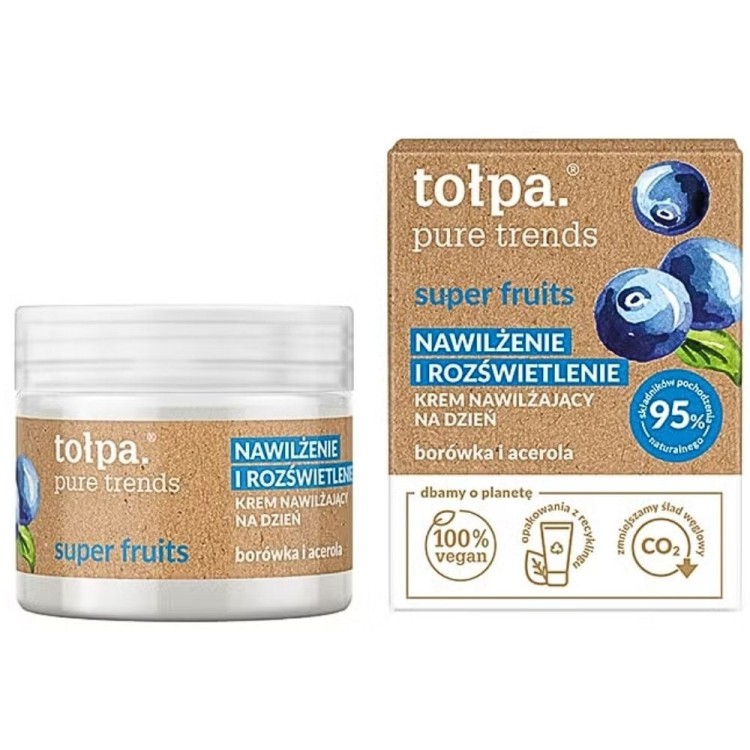 TOLPA PURE TRENDS SUPER FRUITS Krem nawilżający 50ml TOLPA PURE TRENDS SUPER FRUITS Krem nawilżający 50ml