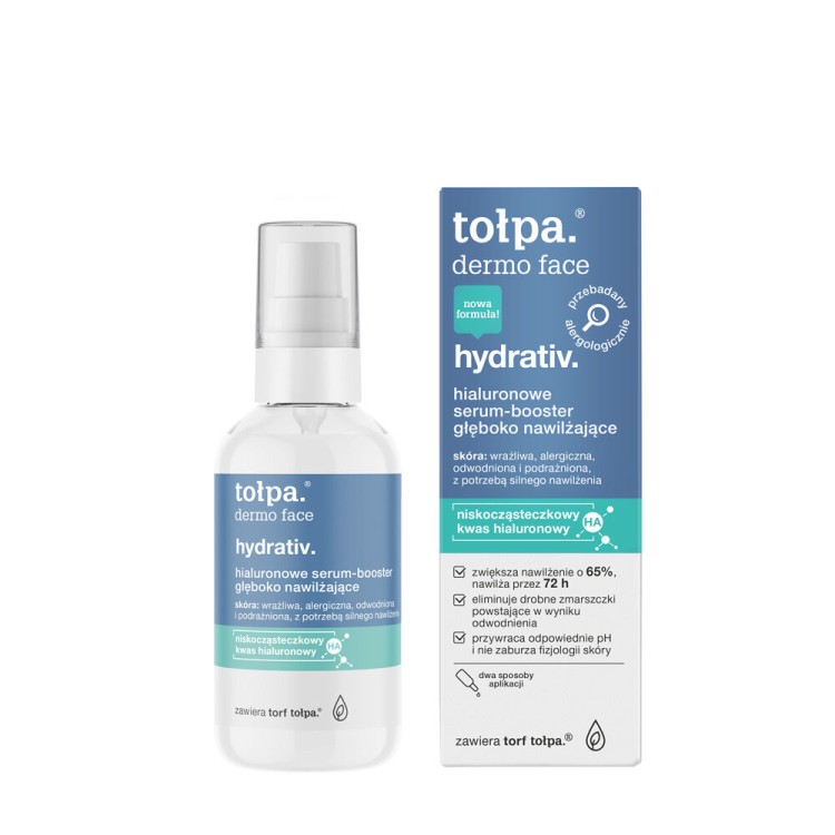 TOLPA DERMO FACE HYDRATIV hialuronowe serum-booster głęboko nawilżające 75 ml TOLPA DERMO FACE HYDRATIV hialuronowe serum-booster głęboko nawilżające 75 ml