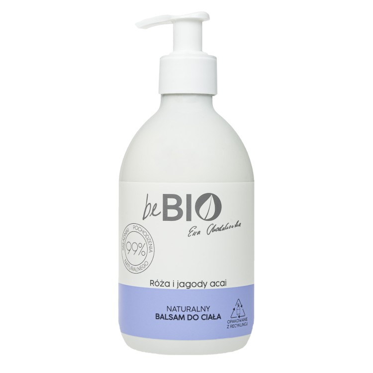 BeBio Naturalny Balsam Do Ciała Róża i Jagody Acai 400ml BeBio Naturalny Balsam Do Ciała Róża i Jagody Acai 400ml