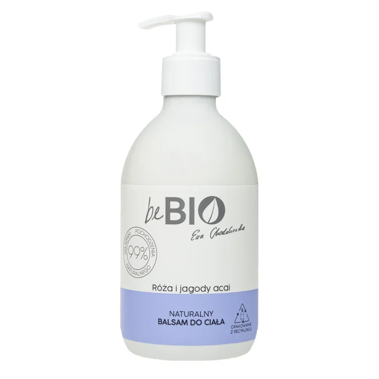 BeBio Naturalny Balsam Do Ciała Róża i Jagody Acai 400ml BeBio Naturalny Balsam Do Ciała Róża i Jagody Acai 400ml