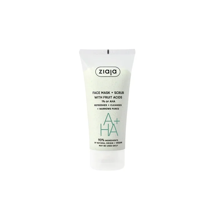 Ziaja Maska i peeling do twarzy z kwasami owocowymi 55ml Ziaja Maska i peeling do twarzy z kwasami owocowymi 55ml