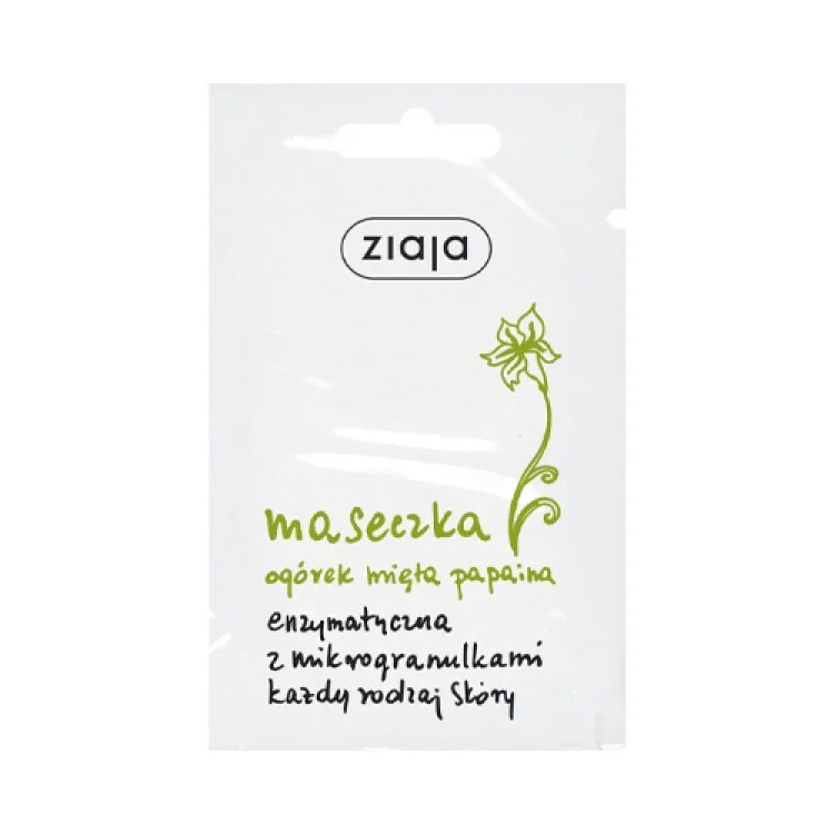 Ziaja Ogorek mieta papaina maseczka 7 ml Ziaja Ogorek mieta papaina maseczka 7 ml