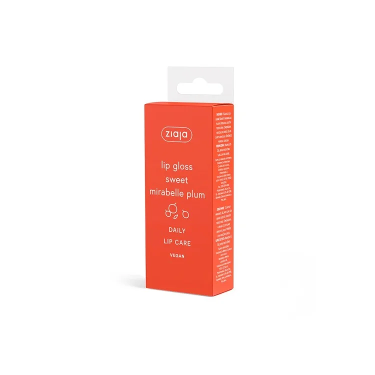 Ziaja Słodka mirabelka Błyszczyk do ust 12ml Ziaja Słodka mirabelka Błyszczyk do ust 12ml