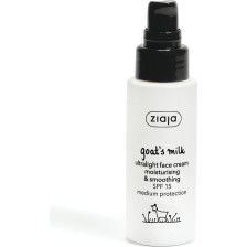 ZIAJA KOZIE MLEKO  ULTRALEKKI KREM DO TWARZY SPF15 50ml ZIAJA KOZIE MLEKO  ULTRALEKKI KREM DO TWARZY SPF15 50ml
