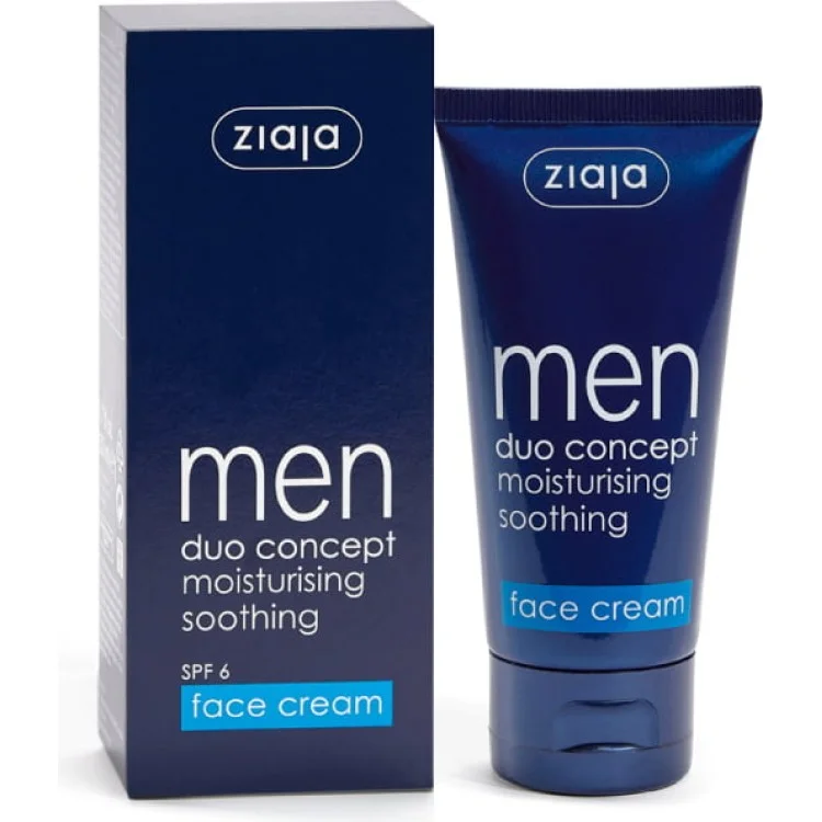 ZIAJA MEN nawilżająco - łagodzący krem do twarzy SPF 6 50ml ZIAJA MEN nawilżająco - łagodzący krem do twarzy SPF 6 50ml