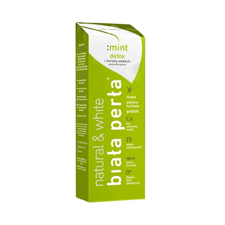BIALA PERLA Pasta do zębów bez fluoru :mint 75ML BIALA PERLA Pasta do zębów bez fluoru :mint 75ML