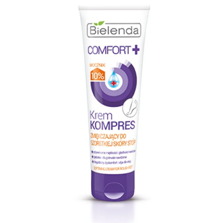 BIELENDA COMFORT Krem KOMPRES zmiękczający do szorstkiej skóry stóp, 100ml BIELENDA COMFORT Krem KOMPRES zmiękczający do szorstkiej skóry stóp, 100ml