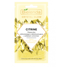 BIELENDA CRYSTAL GLOW CITRINE Maseczka odświeżająco-detoksykująca z efektem shimmer, 8g BIELENDA CRYSTAL GLOW CITRINE Maseczka odświeżająco-detoksykująca z efektem shimmer, 8g