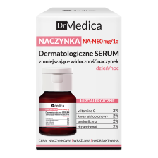 Dr Medica NACZYNKA Dermatologiczne serum zmniejszające widoczność naczynek HIPOALERGICZNE dzień/noc 30ml Dr Medica NACZYNKA Dermatologiczne serum zmniejszające widoczność naczynek HIPOALERGICZNE dzień/noc 30ml