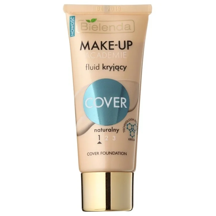 Bielenda MAKE-UP ACADEMIE Fluid kryjący COVER, 1-NATURALNY, 30ml Bielenda MAKE-UP ACADEMIE Fluid kryjący COVER, 1-NATURALNY, 30ml