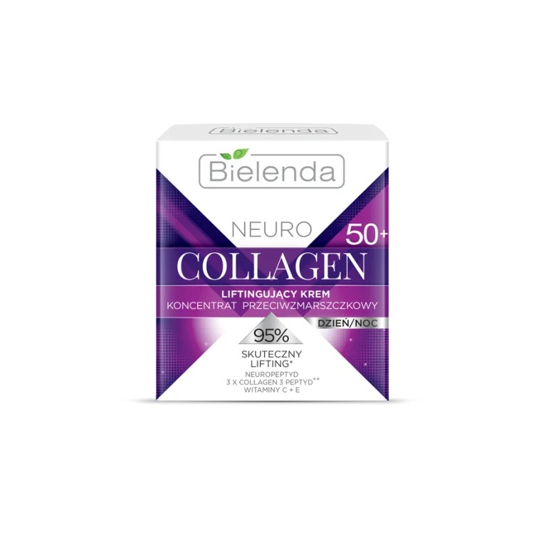 BIELENDA NEURO COLLAGEN Liftingujący krem – koncentrat przeciwzmarszczkowy 50+ dzień/noc, 50ml BIELENDA NEURO COLLAGEN Liftingujący krem – koncentrat przeciwzmarszczkowy 50+ dzień/noc, 50ml