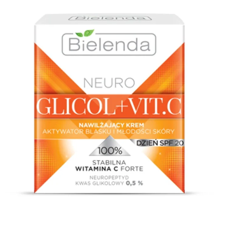 NEURO GLICOL + VIT.C Nawilżający krem aktywator blasku i młodości skóry na dzień SPF 20, 50ml NEURO GLICOL + VIT.C Nawilżający krem aktywator blasku i młodości skóry na dzień SPF 20, 50ml