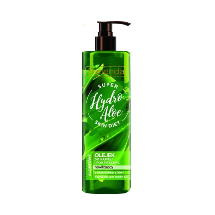 Bielenda SUPER SKIN DIET Hydro Aloe Nawilżający olejek do kąpieli i pod prysznic ALOES, 400 ml EXP: 01.2024 Bielenda SUPER SKIN DIET Hydro Aloe Nawilżający olejek do kąpieli i pod prysznic ALOES, 400 ml EXP: 01.2024