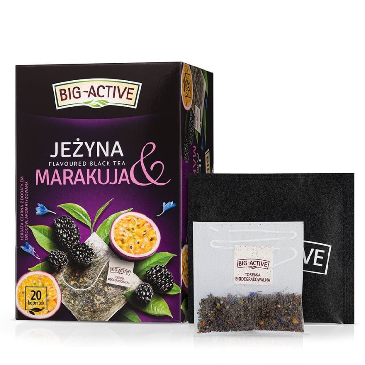 Big-Active – Herbata czarna – Jeżyna & marakuja Big-Active – Herbata czarna – Jeżyna & marakuja