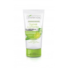 BIELENDA Ogórek & Limonka 3w1 Żel myjący + Peeling + Serum, 150ml BIELENDA Ogórek & Limonka 3w1 Żel myjący + Peeling + Serum, 150ml