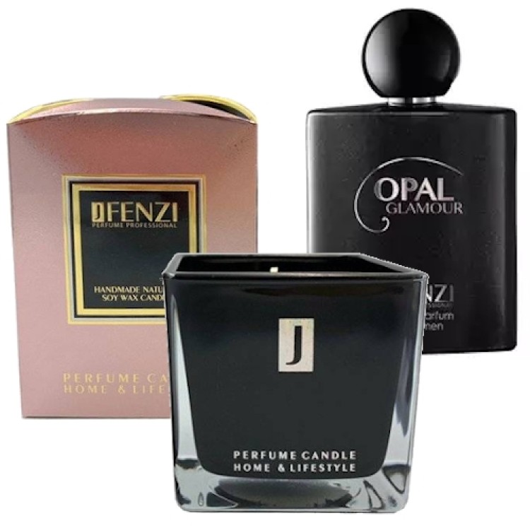 JFenzi Opal Glamour Naturalna Świeca Sojowa 200g JFenzi Opal Glamour Naturalna Świeca Sojowa 200g