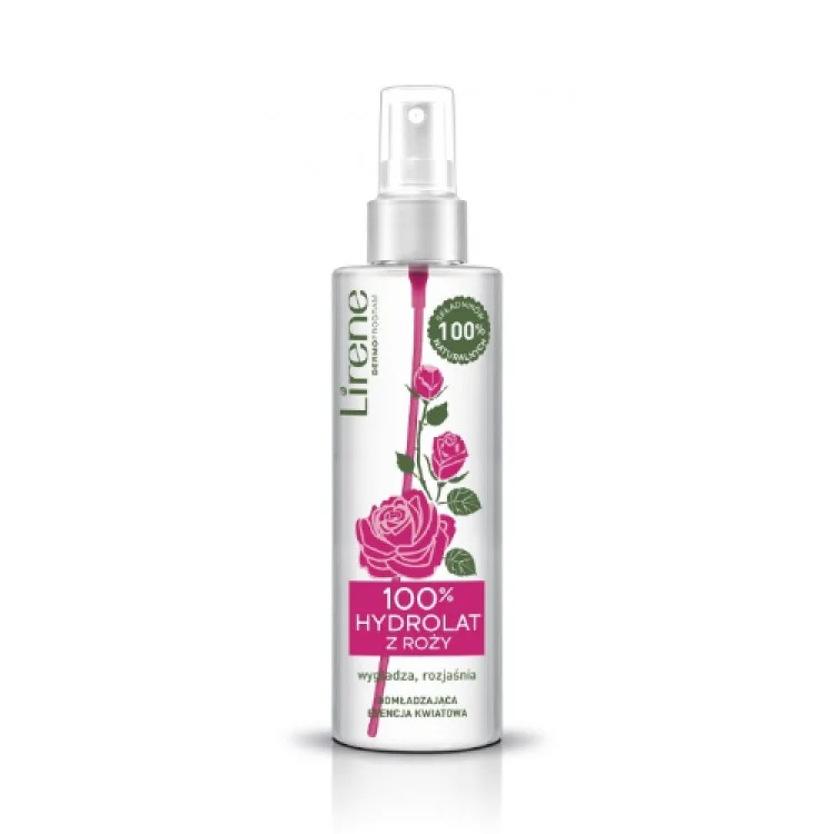 LIRENE NATURA 100% HYDROLAT Z RÓŻY ODMŁADZAJĄCA ESENCJA KWIATOWA 100 ml LIRENE NATURA 100% HYDROLAT Z RÓŻY ODMŁADZAJĄCA ESENCJA KWIATOWA 100 ml