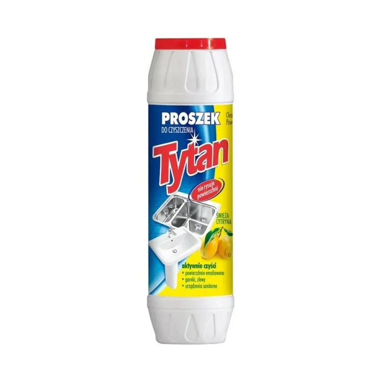 TYTAN PROSZEK DO CZYSZCZENIA O ZAPACHU CYTRYNOWYM 500g TYTAN PROSZEK DO CZYSZCZENIA O ZAPACHU CYTRYNOWYM 500g