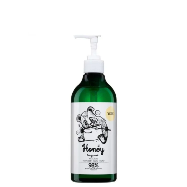 Yope Naturalne kuchenne mydło do rąk z miodem i bergamotką 500ml Yope Naturalne kuchenne mydło do rąk z miodem i bergamotką 500ml