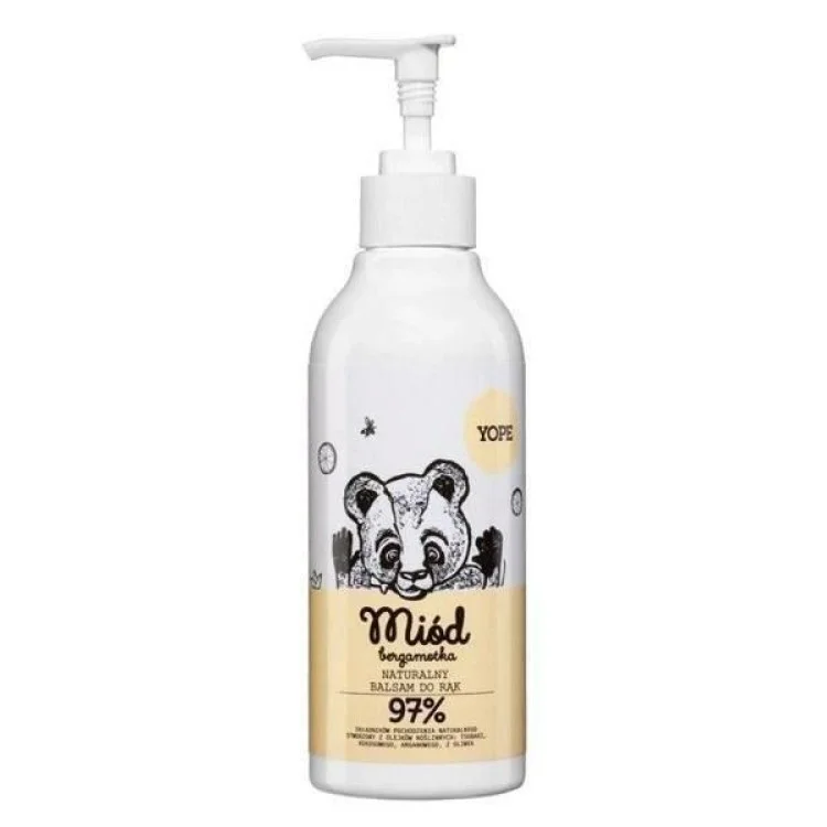 Yope Naturalny Regenerujący i Wygładzający Balsam Do Rąk z Miodem i Bergamotką 300ml Yope Naturalny Regenerujący i Wygładzający Balsam Do Rąk z Miodem i Bergamotką 300ml