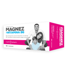 MULTI-PHARMA Magnez + Witamina B6 60 tabletek MULTI-PHARMA Magnez + Witamina B6 60 tabletek