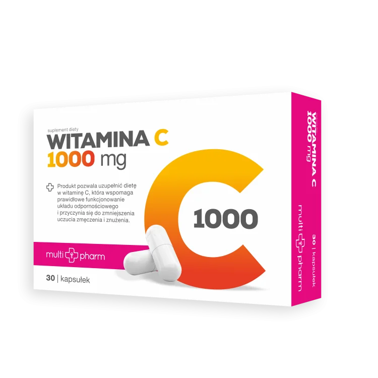MULTI-PHARMA WITAMINA C 1000MG 30 kapsulek MULTI-PHARMA WITAMINA C 1000MG 30 kapsulek